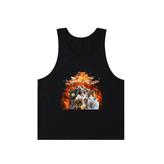 Happy silly cat day tank top