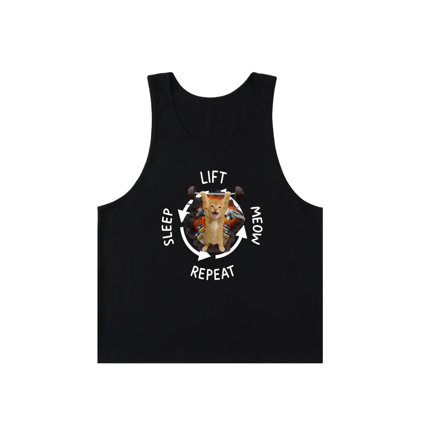 Lift Sleep Meow Repeat Tank